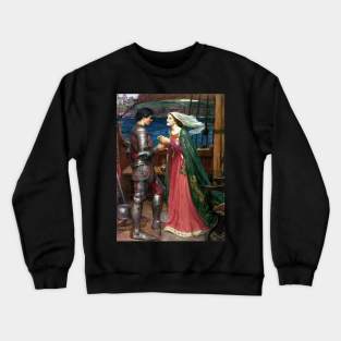 Tristan and Isolde by John William Waterhouse Crewneck Sweatshirt